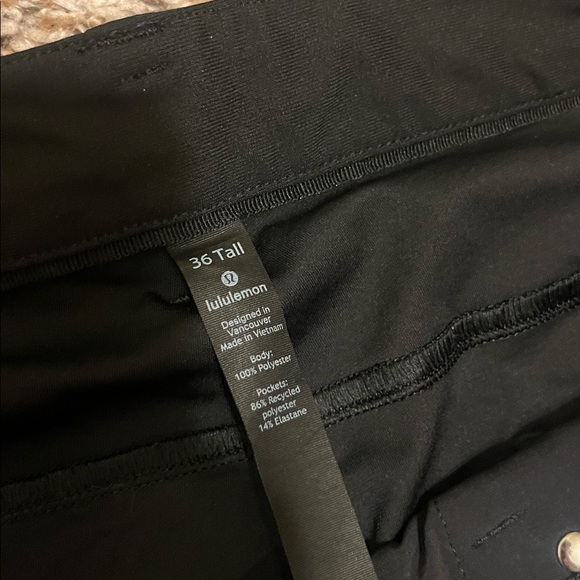 Men’s Lululemon black ABC pants // 36” waist tall (36” inseam) - Picture 2 of 3